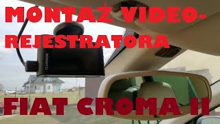 Montaż rejestratora video Garmin Dash Cam 35 w Fiacie Croma II20052011 [upl. by Donn]