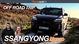 New SsangYong Musso Saracen Review Off Road Trip [upl. by Ahnavas927]