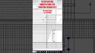 revit  Rebar Annotation for Varying Rebar set architecture bimsoftware revitstructure [upl. by Bagley]