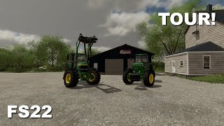 Tour  Doing Some Fieldwork  FS22 Elmcreek Gameplay  No Commentary [upl. by Adala]