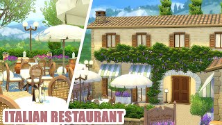 Italian Restaurant Tartosa  The Sims 4  My Wedding Stories  No CC  Speed Build [upl. by Hacissej]