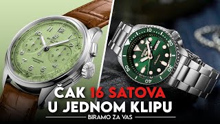 🟢 NAJBOLJI satovi sa ZELENIM ciferom već od 150€  16 satova u klipu [upl. by Holton]