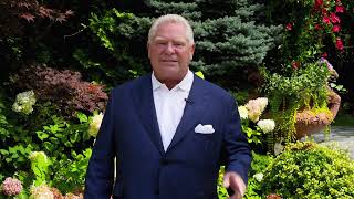 Thank you Message from our Ontario Premier Doug Ford [upl. by Nus428]