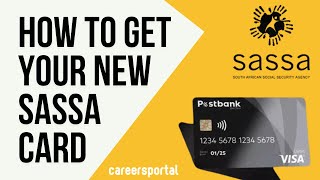 How To Get Your New Sassa Card  Careers Portal [upl. by Adlare]