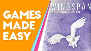 Wingspan European Expansion How to Play and Tips [upl. by Michelle]