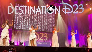 2023 Destination D23 Intro Hercules Medley featuring Michael James Scott Bob Iger and More [upl. by Einnil]