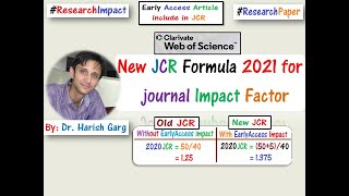 Clarivate Web of Science Introduce New JCR Formula 2021 for Journal Impact Factor [upl. by Ddarb324]