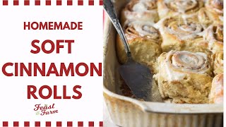 Homemade Soft Cinnamon Rolls  Youve never had a batch like these [upl. by Shurwood]