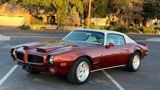 FOR SALE 1971 LS FIREBIRD RESTOMOD CALL 9168567931 or VICTORYLAPCLASSICSNET [upl. by Razaele482]