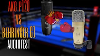 Akg p120 vs behringer C1 [upl. by Stefanie]