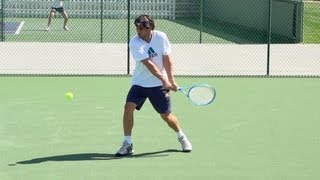 Marcos Baghdatis Backhand In Super Slow Motion  Indian Wells 2013  BNP Paribas Open [upl. by Owena]