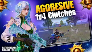 AGGRESSIVE 1V4 CLUTCHES 😱  Proxy vs Pro Players  BGMI [upl. by Pollie172]