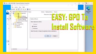 EASY How To Install Software Using Group Policy GPO [upl. by Oicirtap236]