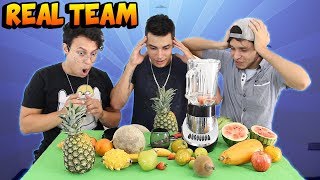 MEZCLAMOS TODAS LAS FRUTAS DEL SUPERMERCADO El mejor JUGO del mundo  Ft Real Team [upl. by Alyek]