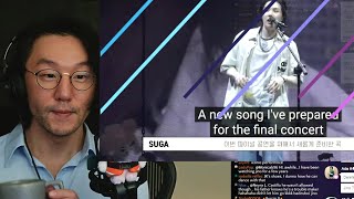 DJ REACTION to KPOP  BTS AGUST D TOUR DDAY THE FINAL [upl. by Dominica424]