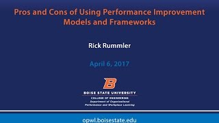 Pros and Cons of Using Performance Improvement Models and Frameworks [upl. by Pironi182]