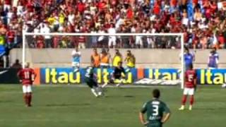 Melhores momentos Flamengo 5 x 2 Palmeiras pela 35ª rodada do Brasileirão 2008 [upl. by Naujahs]