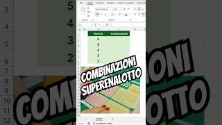 Calcola le combinazioni vincenti al SuperEnalotto con Excel planetexcel [upl. by Paulo99]