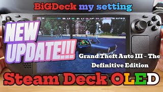 Grand Theft Auto III – The Definitive Edition on Steam Deck OLED New Update Performance [upl. by Ynneg853]