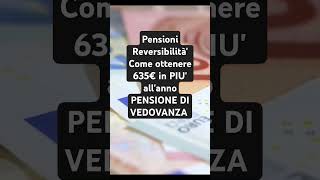 assegno vedovanza pensioni inps pensioniaggiornamenti news perte [upl. by Anelam964]