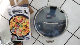 Honest review Granitestone Blue Nonstick 14 inch Frying Pan [upl. by Thursby]