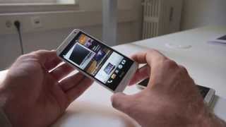 HTC One Mini Smartphone Comparison and Hands On [upl. by Anaitsirc774]