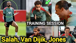 INSIDE TRAINING  Liverpool Trio Return to AXA Training Centre Elliot Alisson amp Chiesa all TRAIN [upl. by Iadahs]