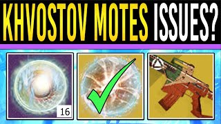 How to FIX Broken Khvostov EXOTIC QUEST  Exotic Mote of Light Stuck at 16 Motes Bug  Destiny 2 [upl. by Arrol]