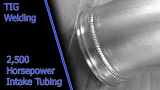 TIG Welding Aluminum  50 PSI Intake Tubing  PrimeWeld 325x  TIG Button [upl. by Kcirnek]