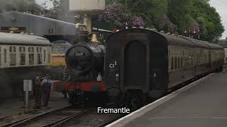 Bodmin steam railway  Bodmin  Steam Train  Cornwall  Fremantle stock footage  E17R43023 [upl. by Carnahan]