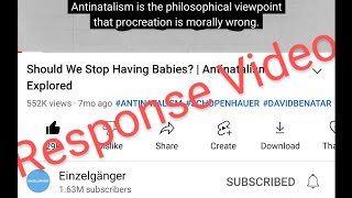 Should We Stop Having Babies Antinatalism Explored  Response To Einzelgänger [upl. by Alake]