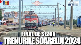 Ultimele trenuri din sezonul 2024 Trenurile Soarelui 2024 in Constanta [upl. by Lleksah]