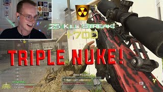 TRIPLE SNIPER NUKE ON NUKETOWN MW2 IW4X PC [upl. by Eirrab845]