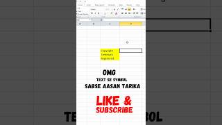 Text To Symbol ☑️  Best tips Excel ☑️ Excel tutorial  shortfeed microsoftexce tricks [upl. by Loella749]