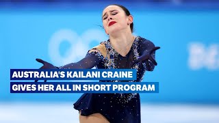 ⛸ Incredible Performance by Kailani Craine  Short Program Highlights  Figure Skating Beijing 2022 [upl. by Ennaeed]