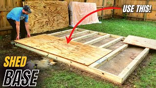 How to Build a Shed Floor DIY Shed Floor Base Construction Process [upl. by Orvah]