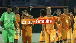 SPOT ELIMINATOIRES CAN FEMININE 2024  COTE DIVOIRE vs TANZANIE AU STADE DE YAMOUSSOUKRO A 15H30 [upl. by Rratsal]