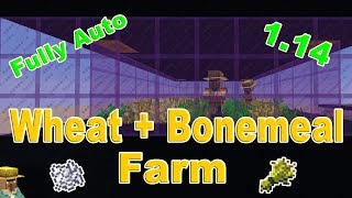 Minecraft Automatic Bonemeal amp Wheat Farm w 114 Composter [upl. by Adnuhsed3]