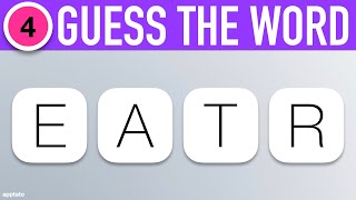 Scrambled Word Games Vol 4  Guess the Word Game 4 Letter Words [upl. by Janean]