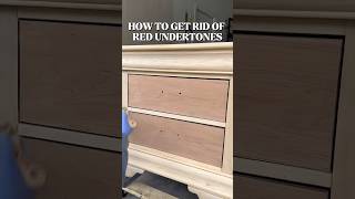 How to get rid of red undertones with paint wash furnitureflip [upl. by Rocray]