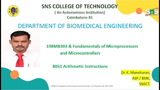 8051 Arithmetic Instructions [upl. by Elamrej]