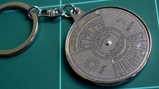 50 Years Calendar Metal Key Chain Review [upl. by Roon394]