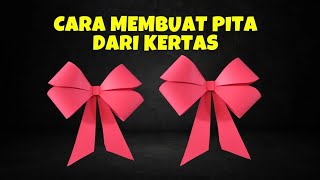 Cara Membuat Pita dari Kertas  Hiasan Pita Kertas [upl. by Eanat234]