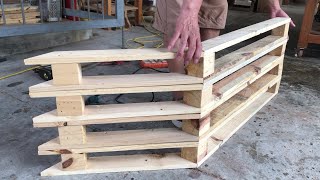 DIY Wood Pallets Ideas Best Tips amp Projects  How to Build A Pallet Bench [upl. by Tnairb268]