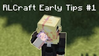 RLCraft Quick Tips  Early Game 1 [upl. by Novihc]