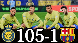 FC 24  RONALDO MESSI NEYMAR amp MBAPPE  ALL STARS  AL NASSR 1051 BARCELONA [upl. by Acira]