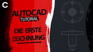 AutoCAD Anfänger Tutorial 03 Deutsch  Erste Zeichnung [upl. by Moraj562]