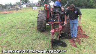 How To Plow a Garden  Two Bottom Plow [upl. by Noiramaj]