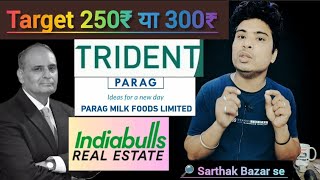 TRIDENT share latest news l Parag Milk Foods share latest news l Indiabulls Real Estate share news [upl. by Legnaleugim]