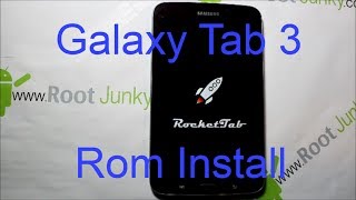 Samsung Galaxt Tab 3 Rocket Tab rom install [upl. by Ahtennek]